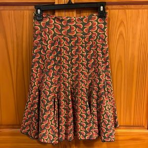 NWOT Watermelon Skirt with pockets, Size XS